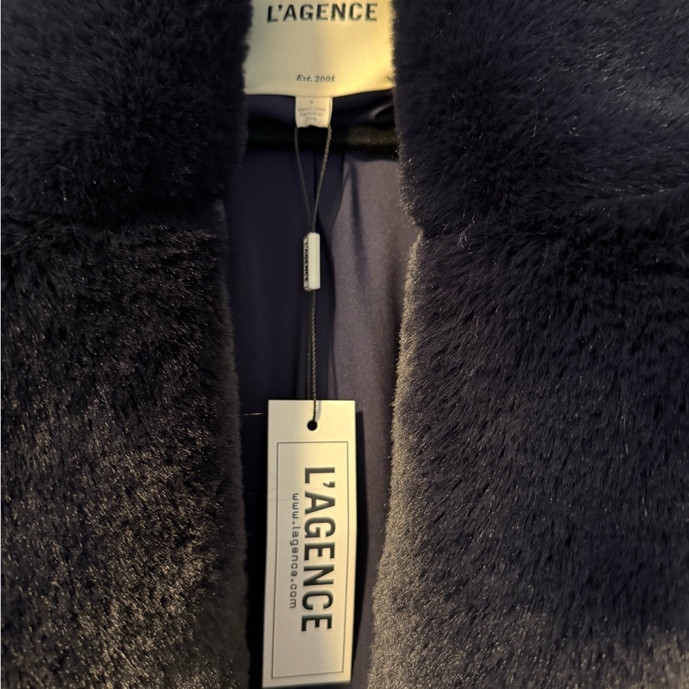 L’Agence Faux Fur Coat - Picture 2 of 5
